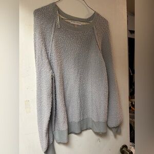 Knox Rose Light Gray Crew Neck Sweater M